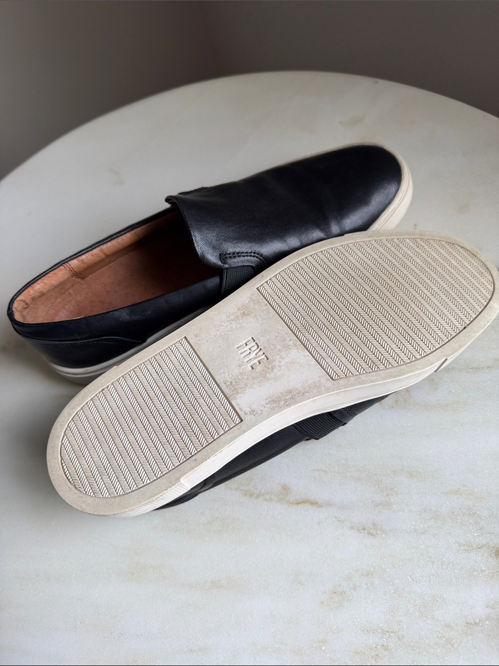 Frye Black Leather Ivy Slip On - Picture 9 of 9